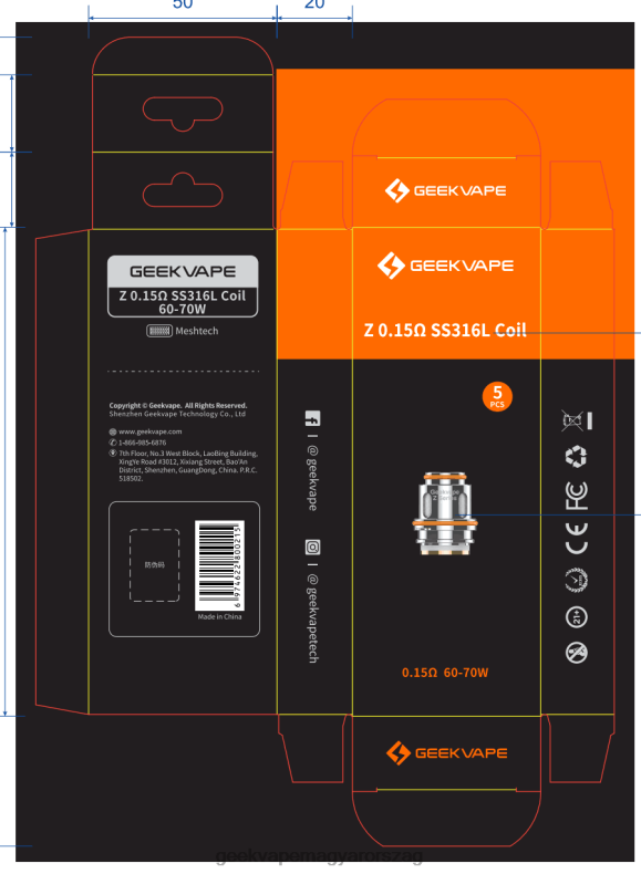 z0,4 ohm xm GeekVape 6880V2 - GEEKVAPE elado 5db/csomag z sorozatú tekercs