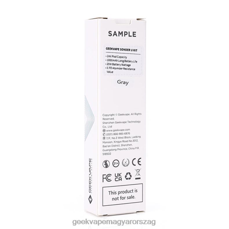 szürke GeekVape 6880V135 - GEEK bar Magyarorszag sonder u pod rendszerkészlet 1000mah